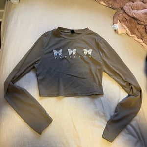 Long Sleeve Crop Top